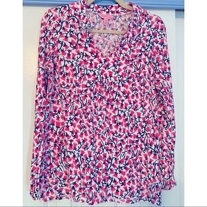 Lilly Pulitzer Joycee top Resort White Valley Girl